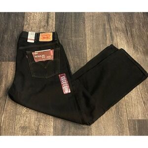 VTG Levis Jeans 505 Men's 40x30 Regular Fit Straight Leg Black Denim 2005 NEW